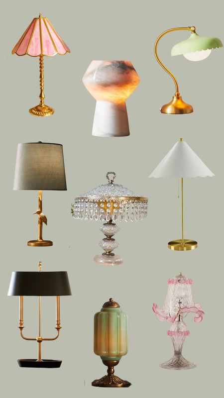 Vintage lamps, table, lamp, desk, lamp, glass lamp, mini lamp

#LTKhome