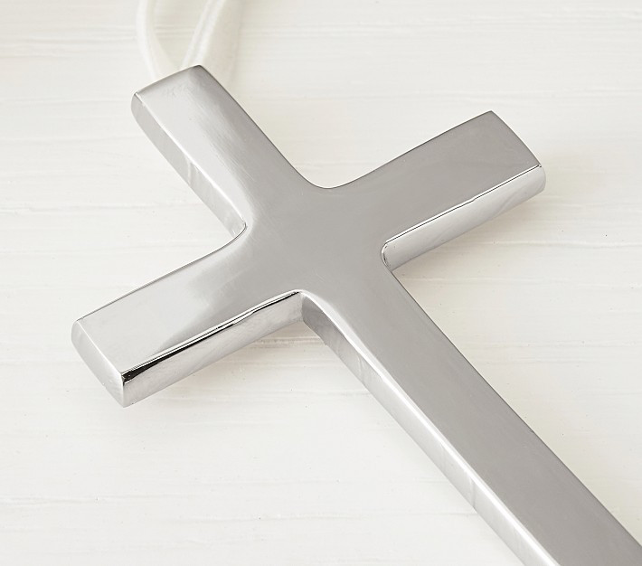 Silver Engravable Baptism Baby Ornament | Pottery Barn Kids