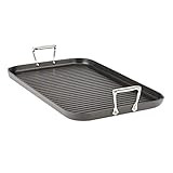 All-Clad E7954164 HA1 Hard Anodized Nonstick Grande Grill Cookware, 13 20-Inch, Black, 13" x 20 | Amazon (US)