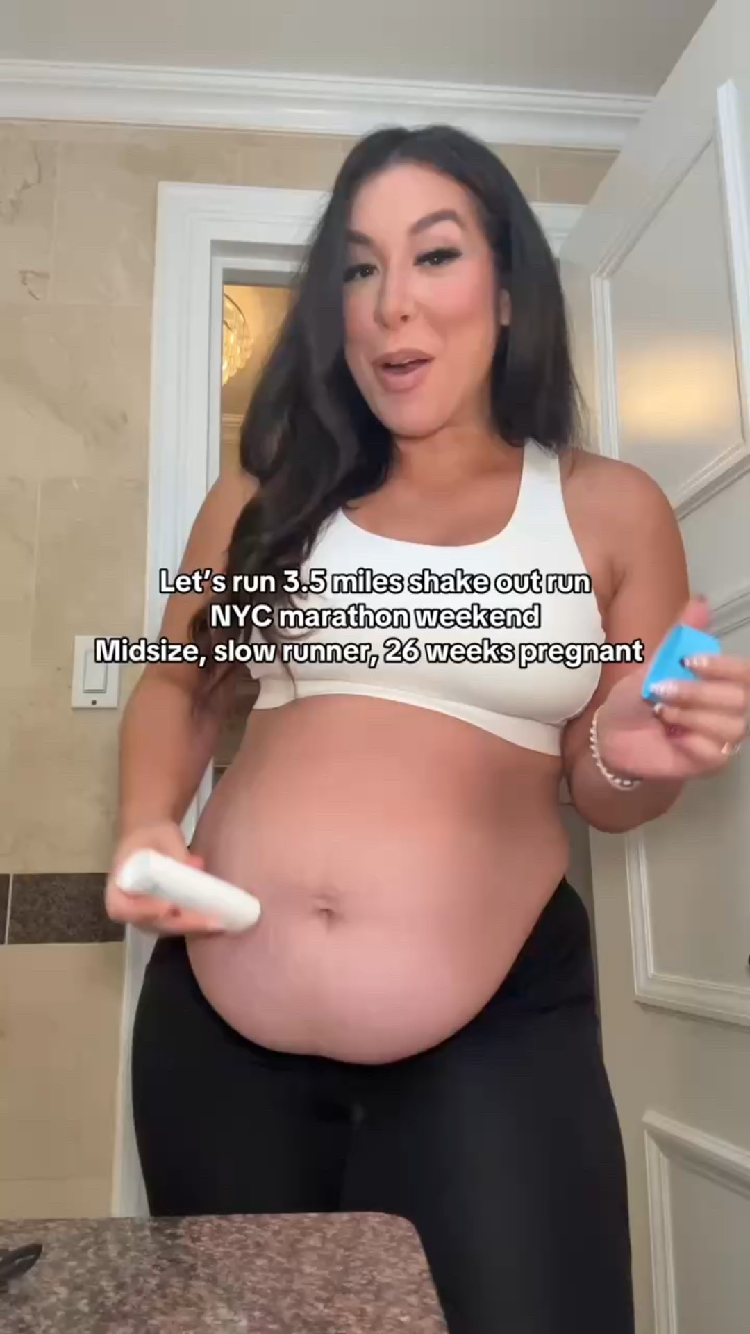 Let’s run a 3 1/2 mile shakeout run, NYC marathon weekend, slow runner 26 weeks pregnant!
-
-
-
Running outfit; running essentials, running must haves