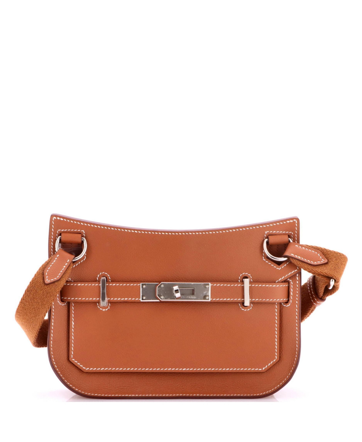 Pre-Owned Hermes Mini Jypsiere Bag Evercolor - Brown | Macy's