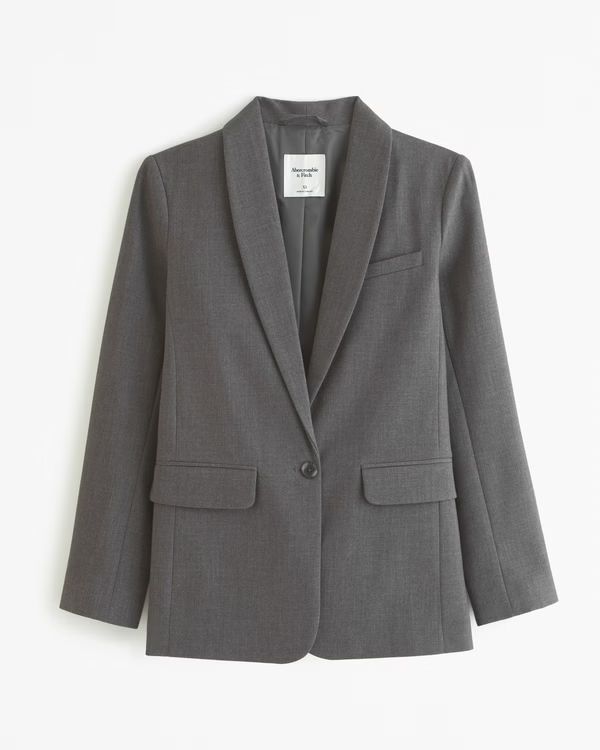 Women's Midweight Classic Blazer | Women's Clearance | Abercrombie.com | Abercrombie & Fitch (US)