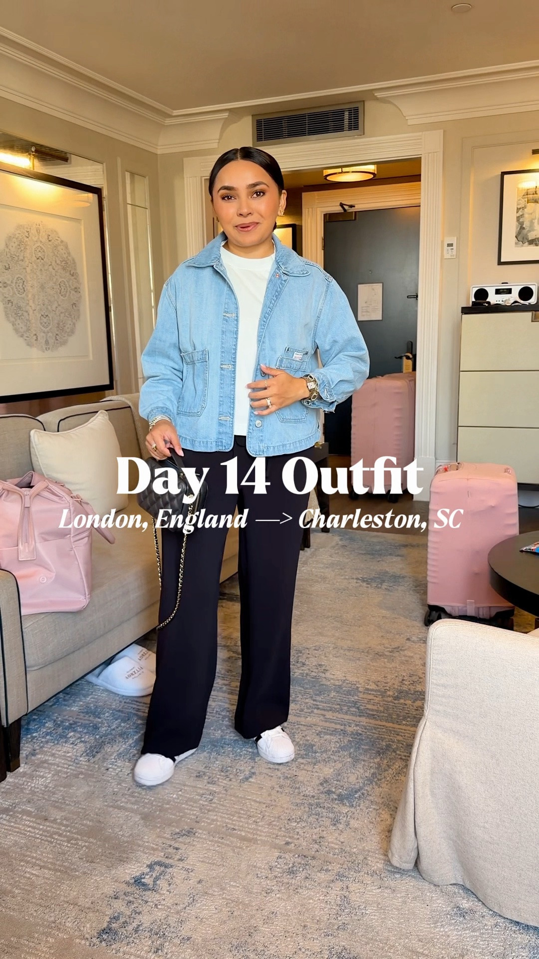 Travel airport outfit!

Viverelle code: RACHELMIRANDA for your first month free 
Denim jacket size xs petite TTS 
White tanks size xs petite TTS 
Black pants size xs petite TTS 
Sneakers size 6.5 TTS 


Comment SHOP below to receive a DM with the link to this post on my LTK ⬇ https://liketk.it/66FSH

#LTKSaleAlert #LTKootd #LTKPetite #LTKootd #LTKPetite #LTKTravel