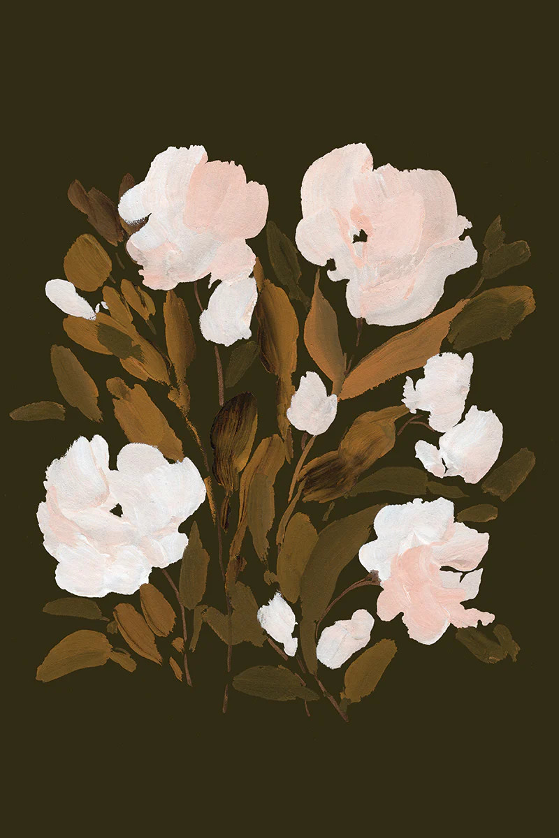 TERRA FLORETS I- Flower Painting Large Wall Art by Anee Shah | Juniper Print Shop