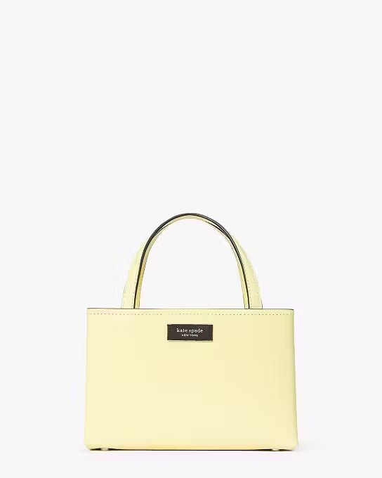 Sam Icon Leather Mini Tote | Kate Spade (US)