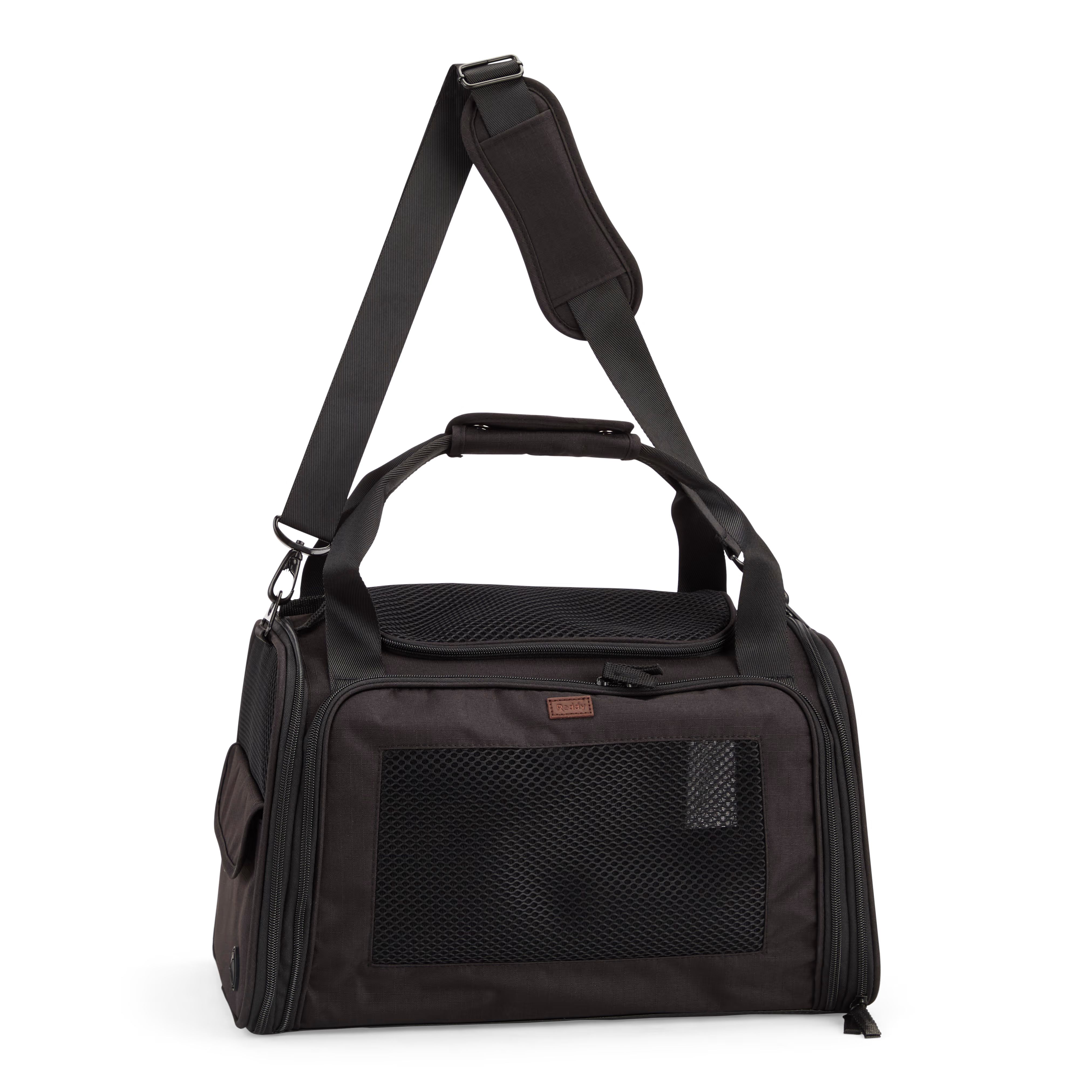 Reddy Black Fold-Out Pet Carrier, Small | Petco