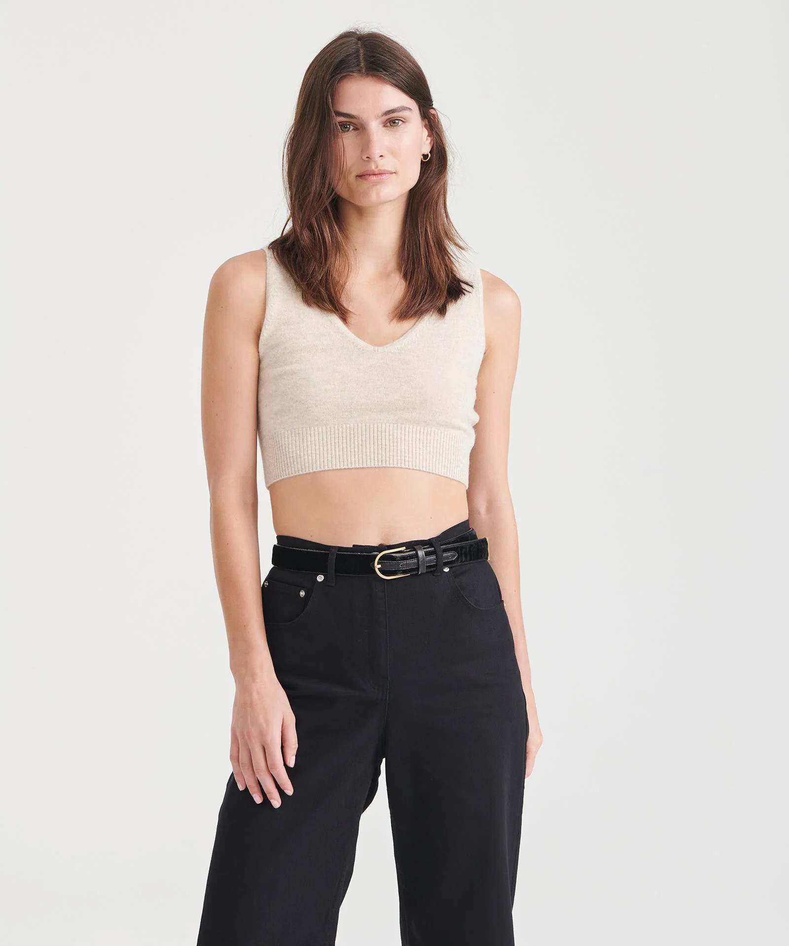 Signature Cashmere Longline Bra Tops | NAADAM