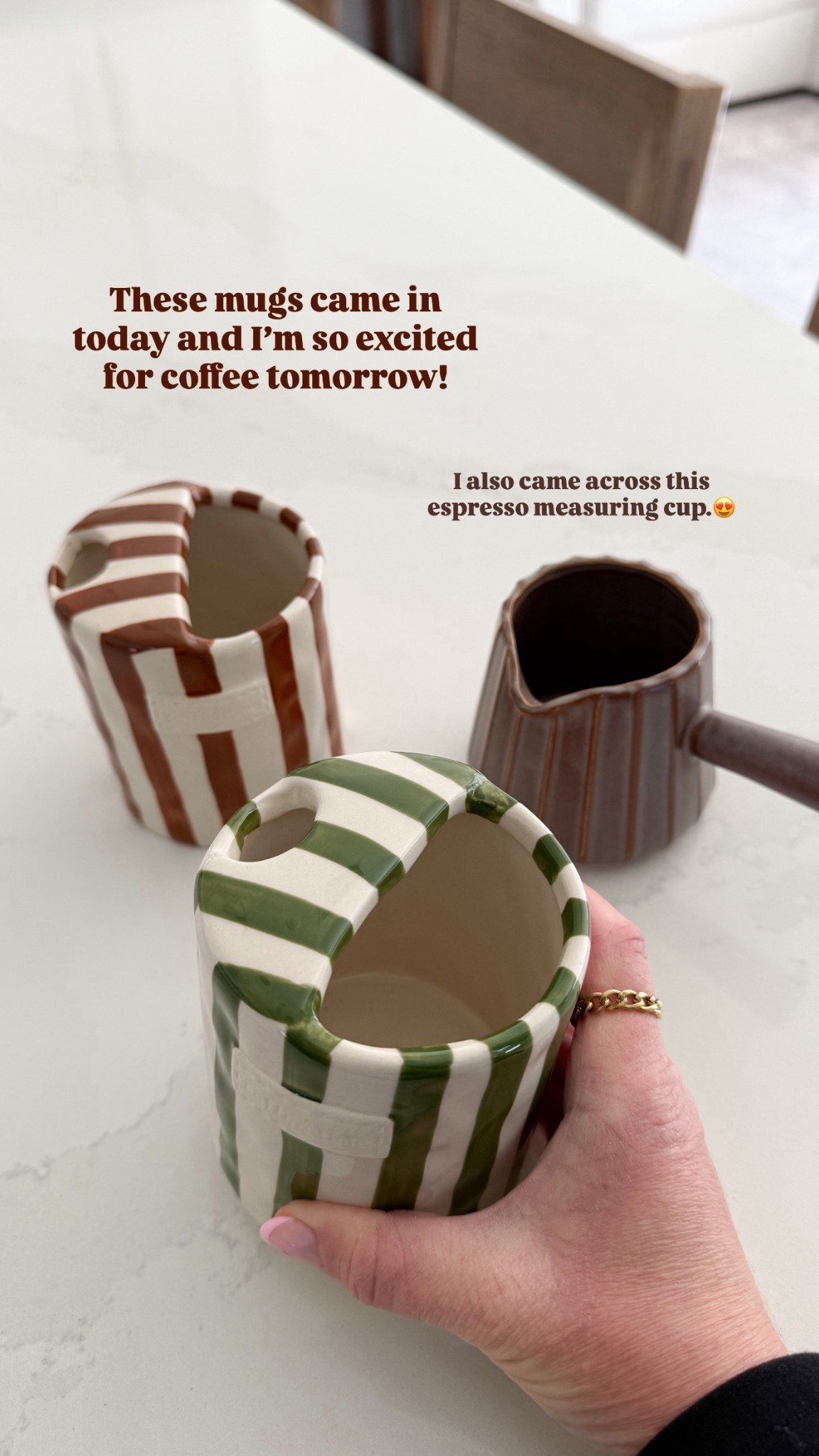 The cutest coffee mugs + espresso measuring cup!



#LTKmomlife #LTKdayinmylife #LTKmorningroutine