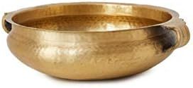 Serene Spaces Living Gold Brass Handmade Hammered Metal Decorative Bowl– Perfect as Home Decor ... | Amazon (US)