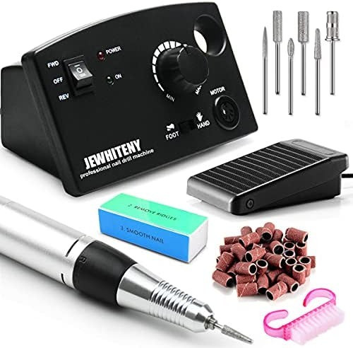 JEWHITENY Professional Nail Drill Machine 30000RPM Light Acrylic Electric Nail File Kits for Remo... | Amazon (US)