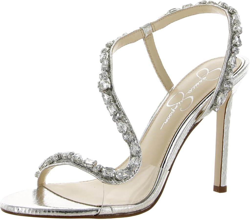 Jessica Simpson Women's Jaycin Embellished Heeled Sandal | Amazon (US)