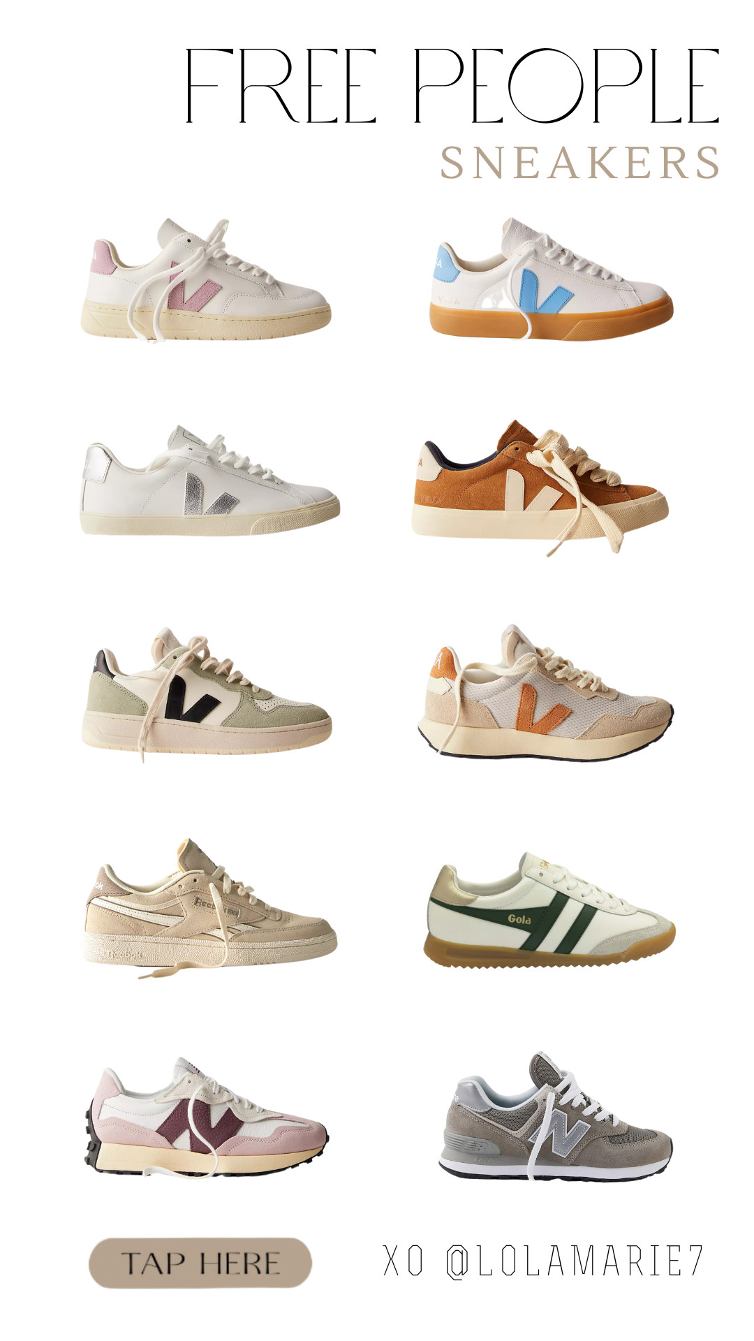 Free People sneakers! 

#freepeople #sneakers #newbalance #veja #gola #reebok 

 

#LTKShoeCrush