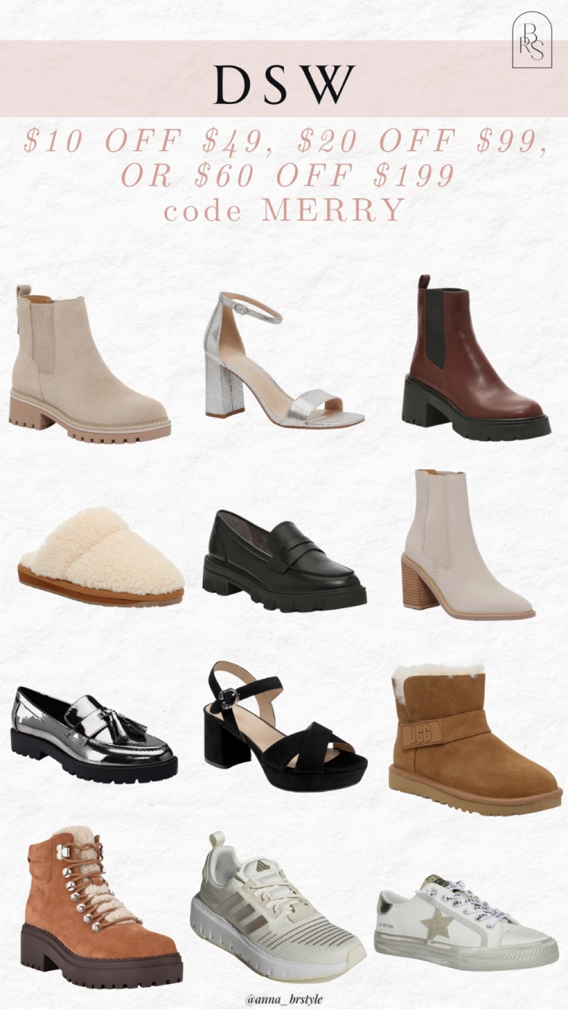 DSW sale code MERRY, winter boots, holiday shoes, party shoes, booties, loafers 

#LTKfindsunder50 #LTKsalealert #LTKfindsunder100