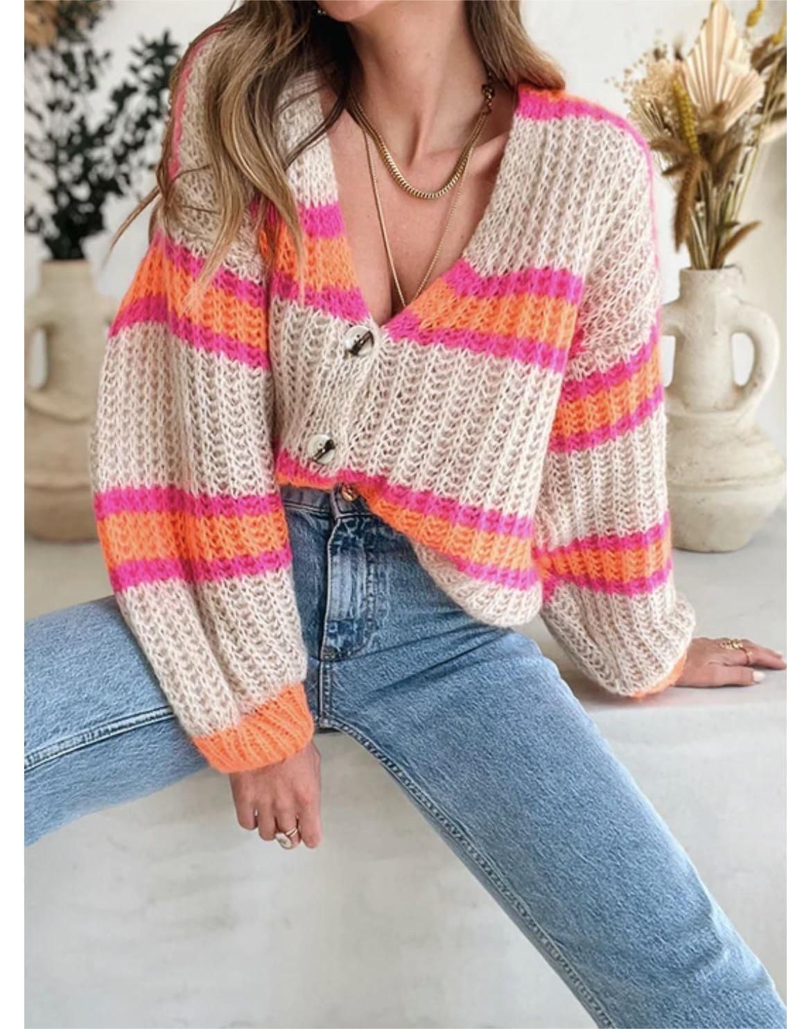 Neon Knit Cardigan | Piper Boutique