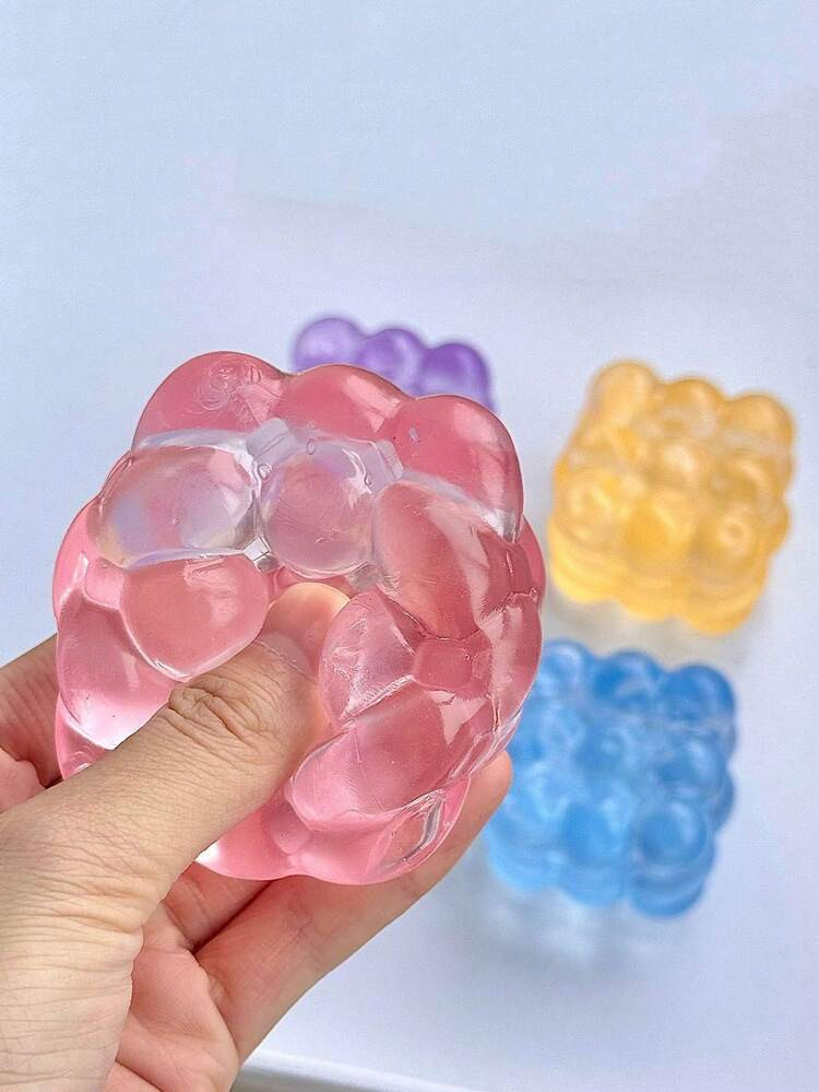 New Malt Squeeze Stress Relief Cube Toy, Ultra-Thin Squeeze Malt Anti-Pressure Toy, 1pc Soft Slow Rebound Water Cube Toy, Grape Texture, Slow Rebound, Durable, Suitable For Students, Teenagers/Adults, Ideal As Holiday Surprise Stress Relief Gift, Holiday/Birthday Gift, Halloween Gift, Christmas Gift, Christmas Eve Gift | SHEIN