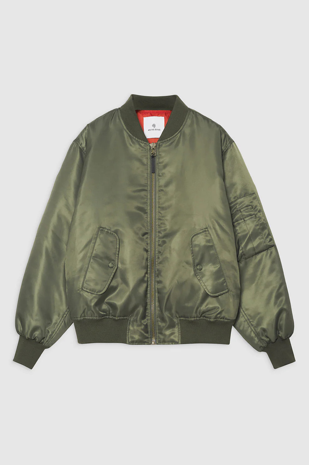 Leon Bomber in Army Green | ANINE BING | Anine Bing