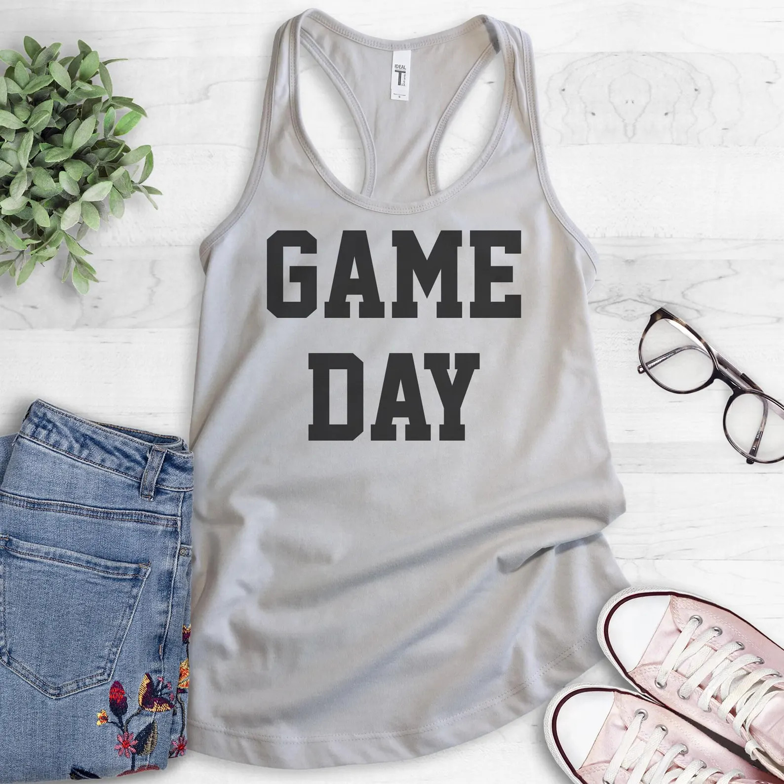 Game Day Tank Top, Ladies Tank Top, Workout Shirt, Yoga Tank Top, Football Tank Top - Etsy | Etsy (US)