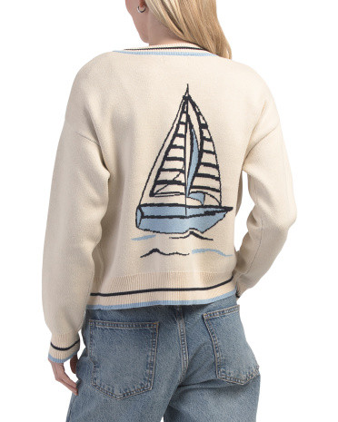 Sailboat Cardigan | TJ Maxx