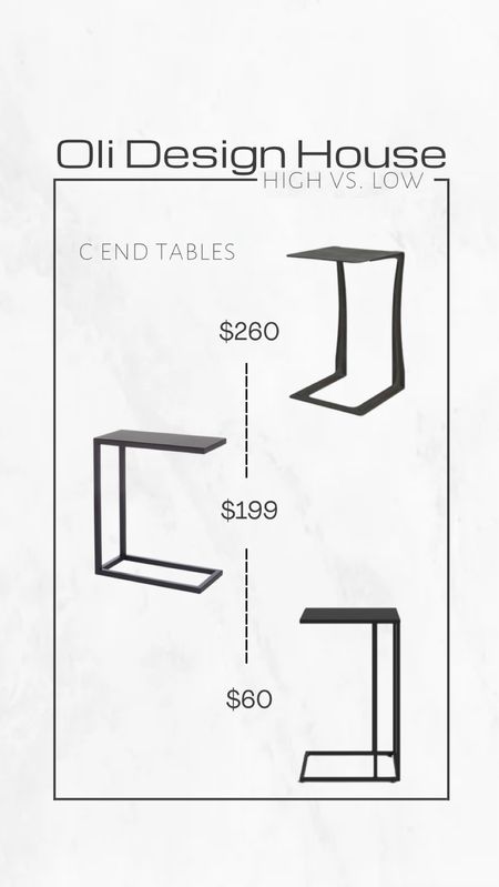High vs. Low…

Black c stand end tables at varying price points. Perfect for the living room where you want to sit comfortably on the couch while you work or snack, these tables’ legs tuck under the couch or sofa so the table hangs over your legs for easy access! #competition

#LTKFind #LTKunder100 #LTKhome