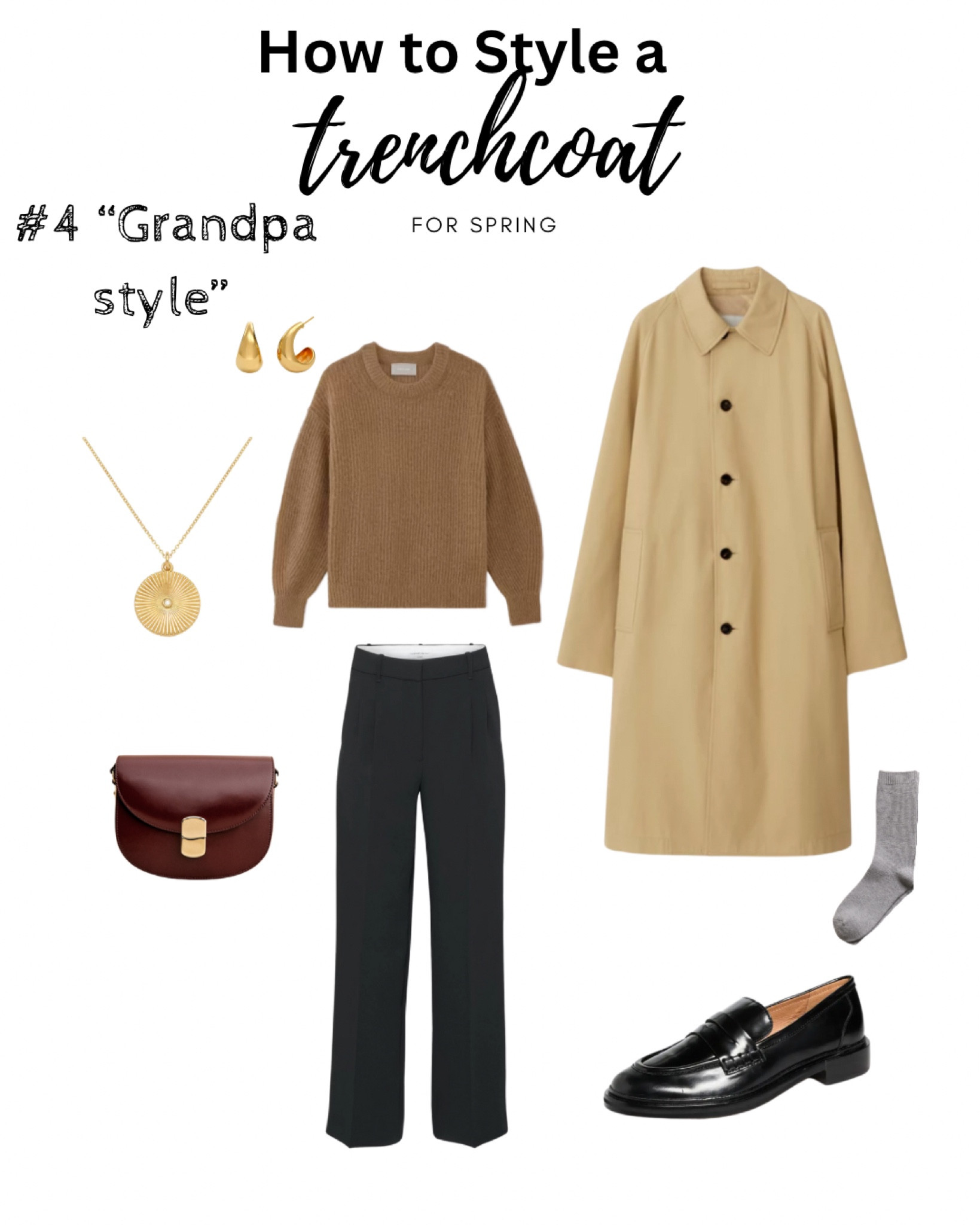 How to style a trench 
“Grandpa style “ 

#LTKover40 #LTKSeasonal #LTKmidsize