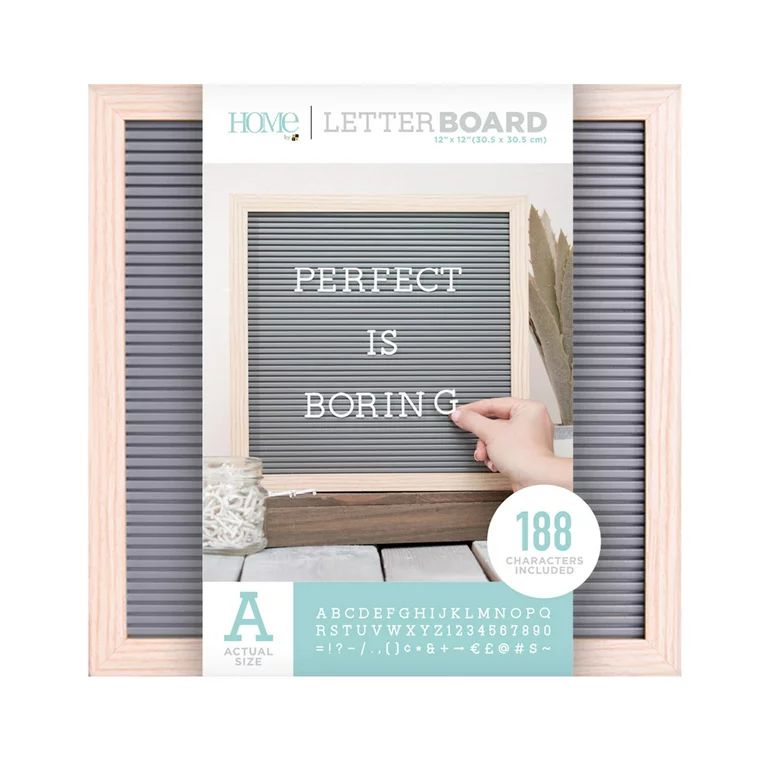American Crafts Grey Letter Board: 12 x 12 inches, White Letters | Walmart (US)