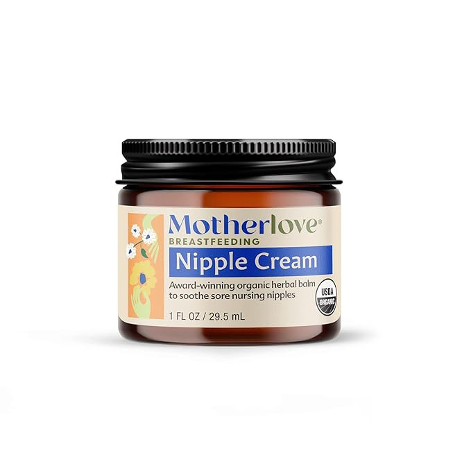 Motherlove Nipple Cream (1 oz) Organic Lanolin-Free Nipple Balm for Breastfeeding—Benefits Nurs... | Amazon (US)