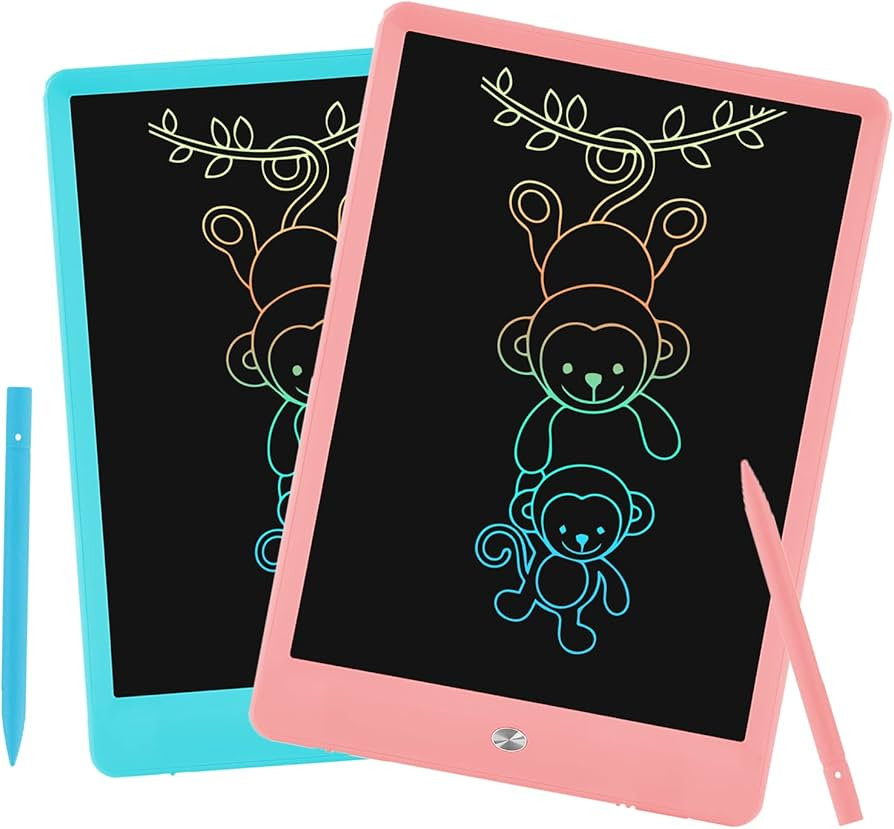 LCD Writing Tablet for Kids, 2 Pack 10 inch Doodle Board for Kids, PINKCAT Colorful Drawing Table... | Amazon (US)