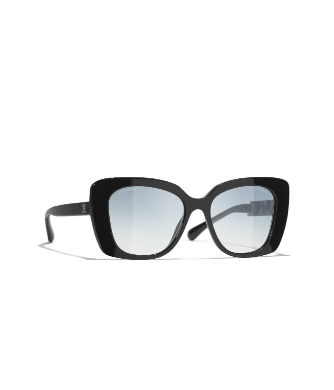 CHANEL Sunglasses: Square Sunglasses, acetate & strass — Fashion | CHANEL | Chanel, Inc. (US)