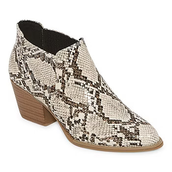 a.n.a Womens Diablo Booties Block Heel | JCPenney