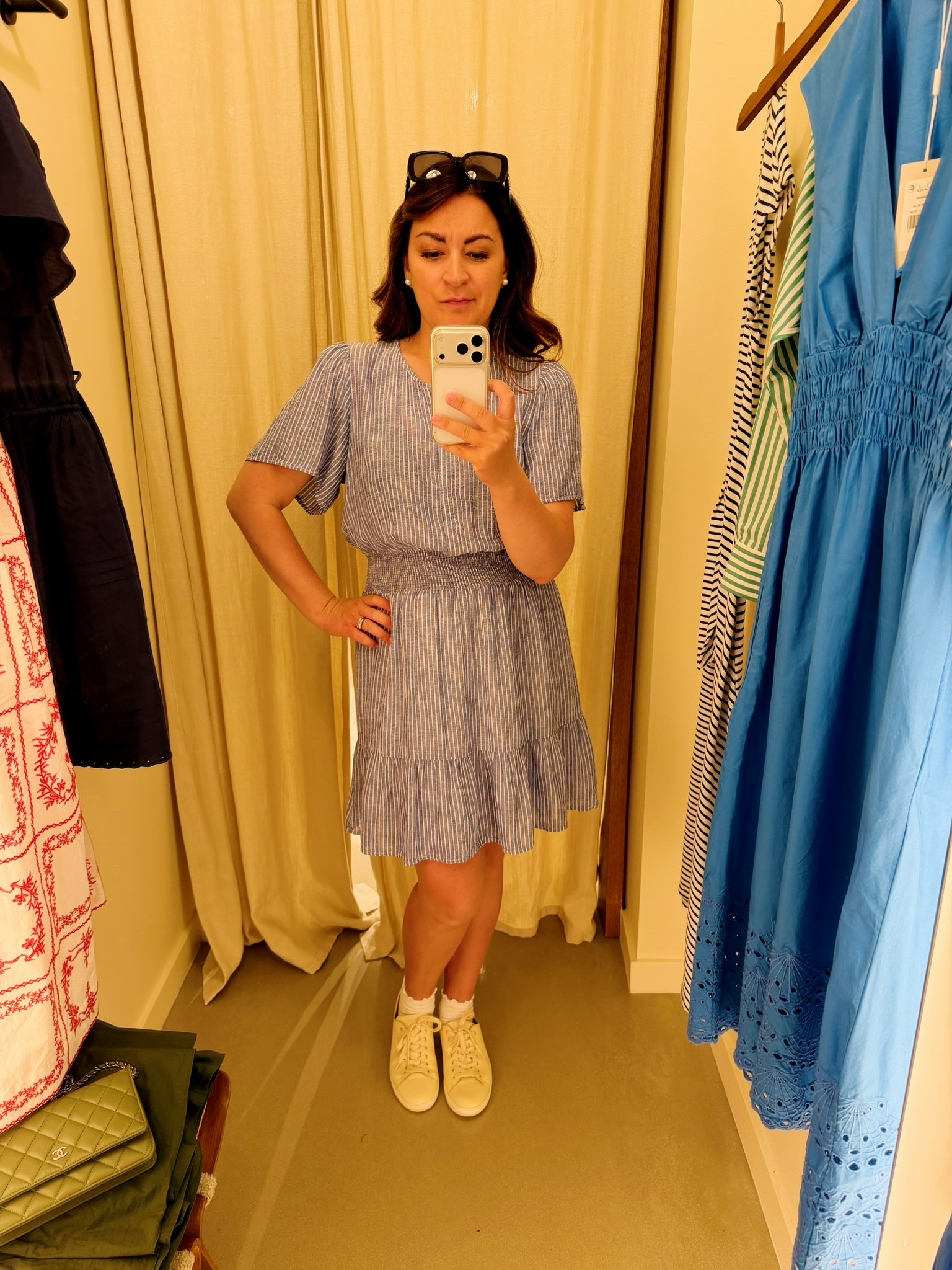 Stripes are trending and this one is such an easy way to wear them!💙 Pair it with sneakers now, then add a jacket/cardigan and boots for fall!

#LTKootd #LTKSeasonal #LTKSaleAlert