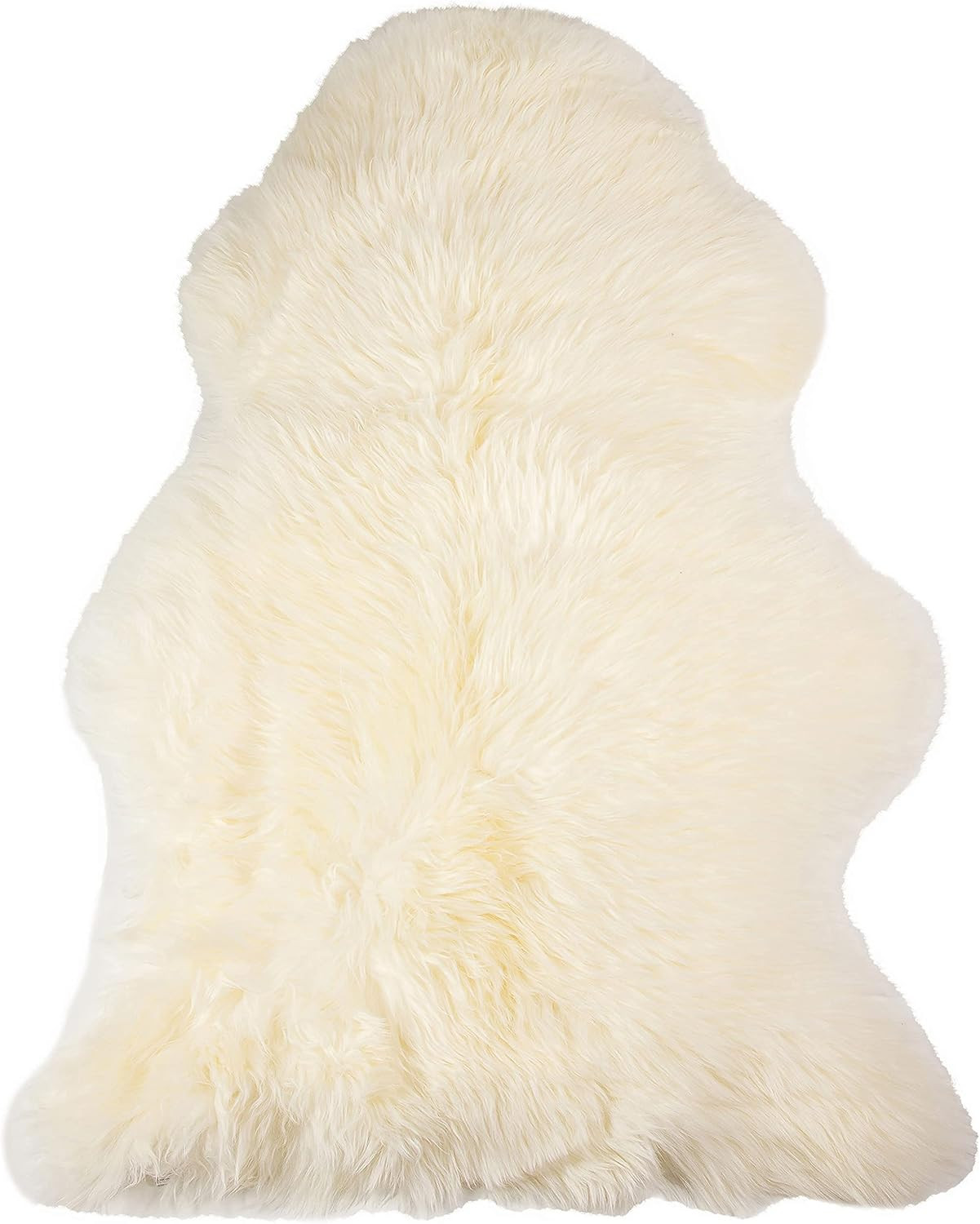 Natural Milan Genuine Sheepskin Area Rugs with Thick and Lush Pile, Fluffy Sheep Fur Rug with Ant... | Amazon (US)