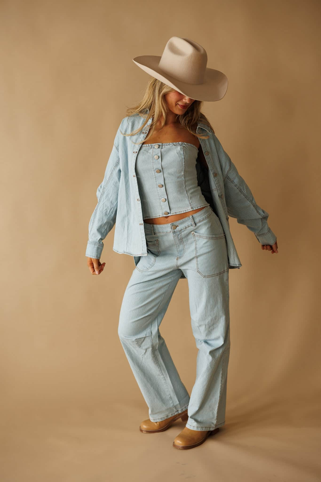 Denim Direction Shacket | Lane 201 Boutique