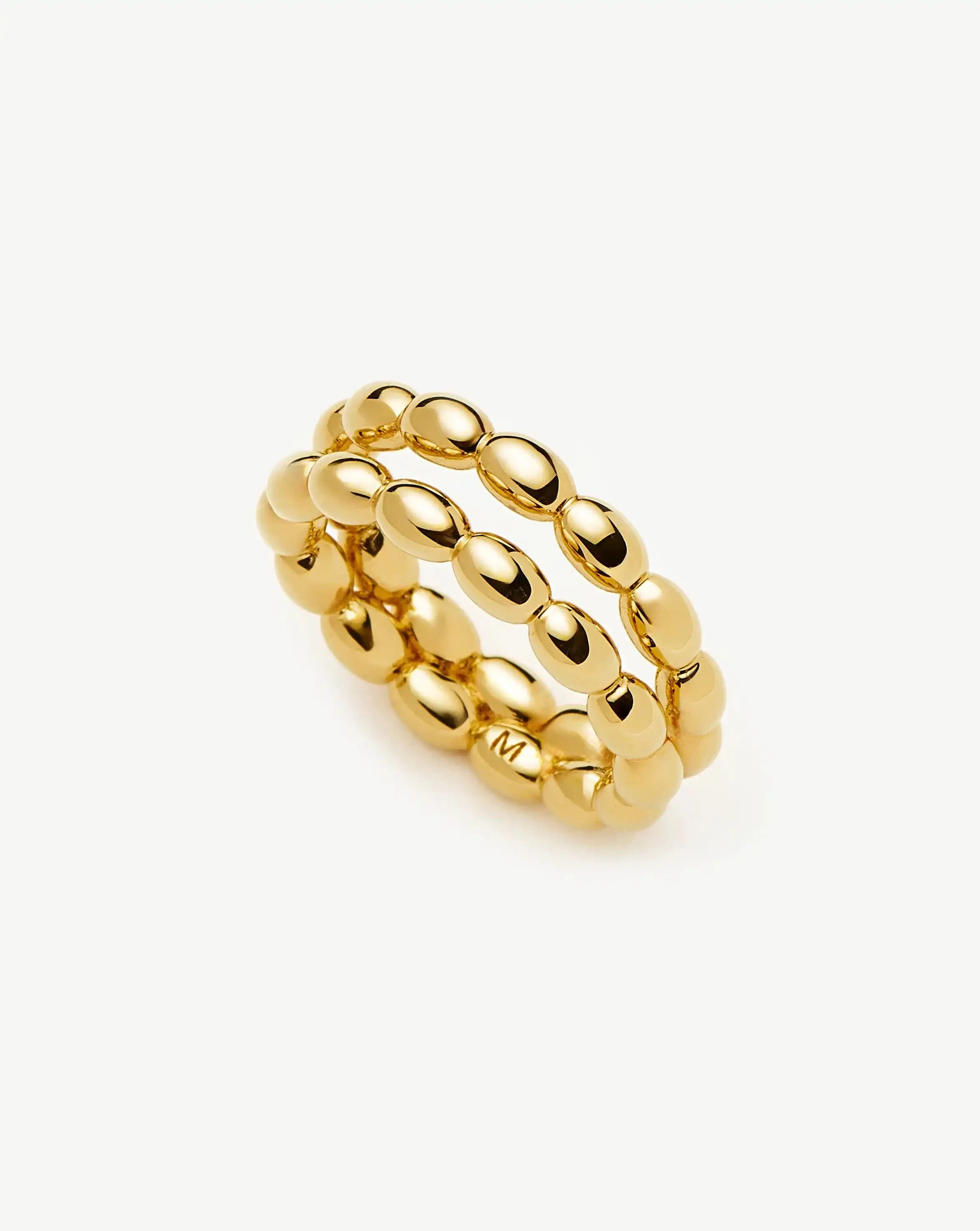 Molten Olive Stacked Ring in Gold | MISSOMA US | Missoma US