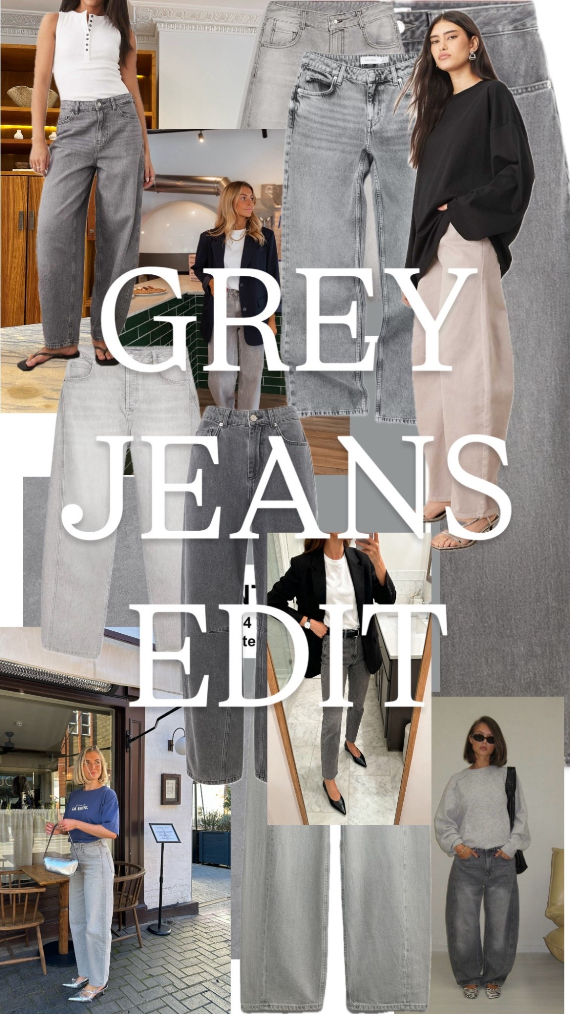 Grey jeans 
Grey barrel leg jeans 
Grey wide leg jeans 
Spring jeans 
Spring denim 

#LTKstyletip #LTKspring #LTKjeans