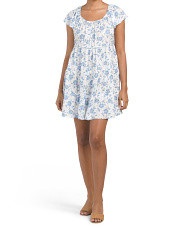 Ruffle Tiered Cap Sleeve Mini Dress | Marshalls