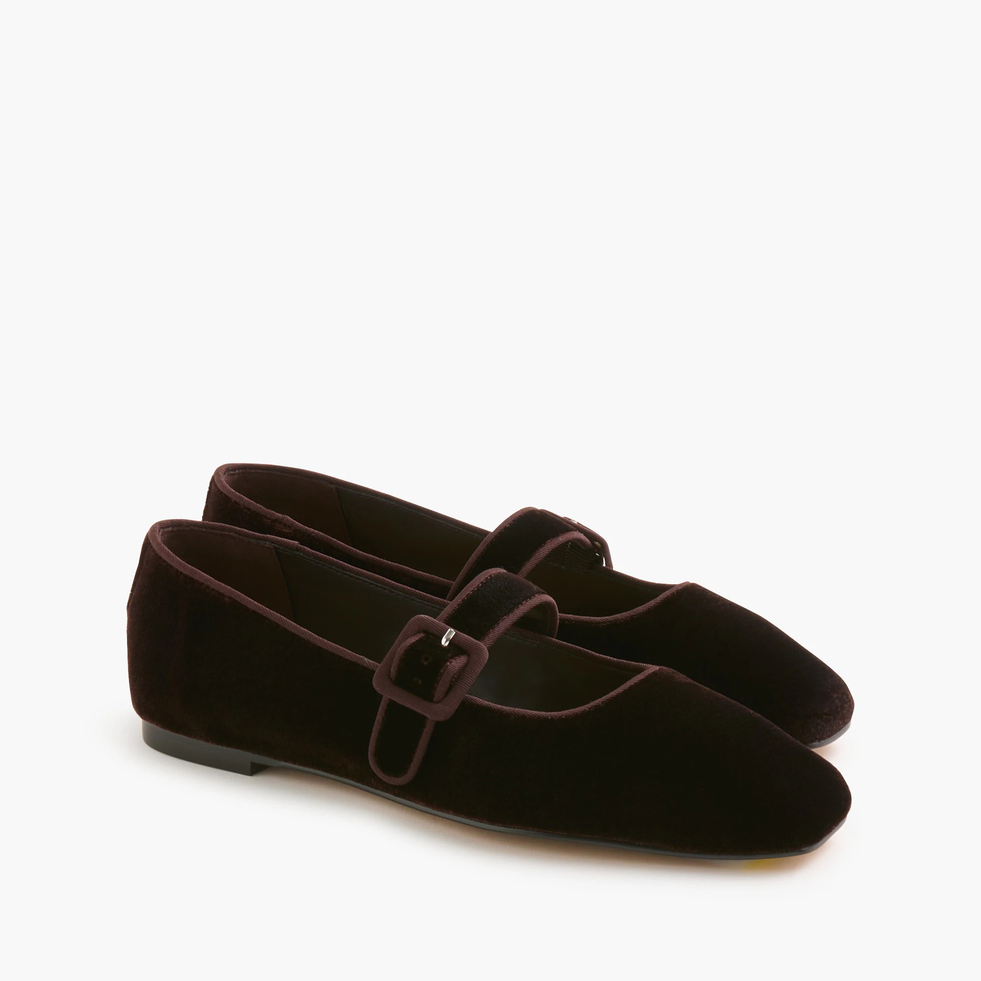 Velvety square-toe Mary Jane flats | J.Crew Factory