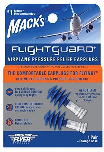Amazon.com: Mack’s Flightguard Airplane Pressure Relief Earplugs – 26dB NRR – Comfortable, ... | Amazon (US)