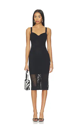 Michelle Bra Cup Pointelle Dress in Black cocktail dress | cocktail attire | Amazon cocktail dress  | Revolve Clothing (Global)