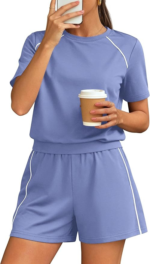 PRETTYGARDEN Shorts Sets Women 2 Piece Outfits Summer 2026 Matching Workout Athletic Clothing Cas... | Amazon (US)