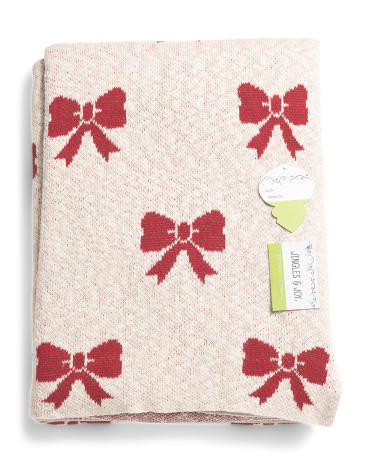 Bow Throw, Cotton | TJ Maxx