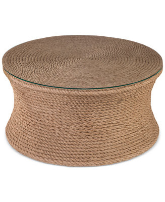 Furniture Sampson Round Cocktail Table & Reviews - Furniture - Macy's | Macys (US)