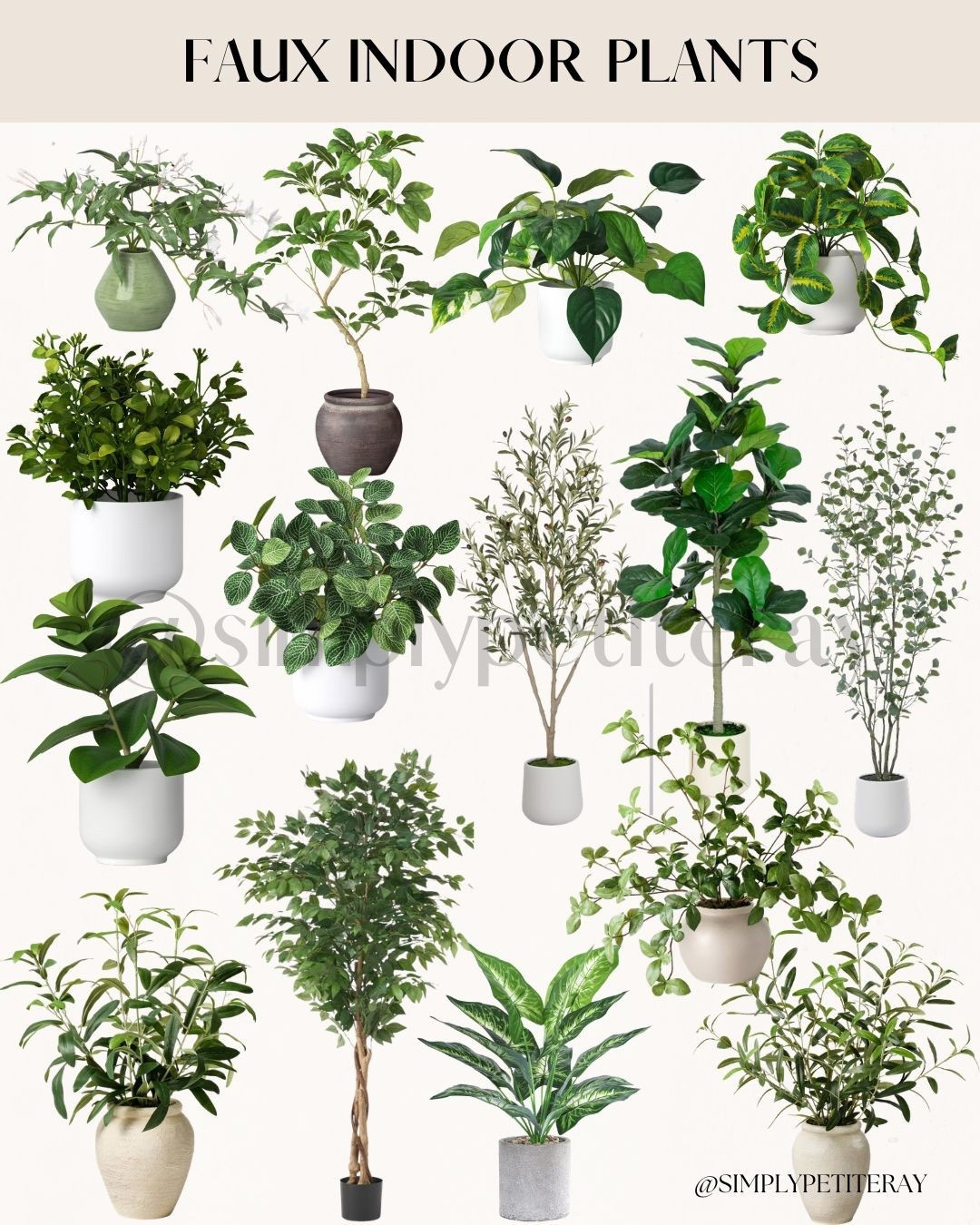 Faux Indoor Plants: Target Finds! 🌿

Bring your home to life with these stunning, maintenance-free Target greenery finds! ✨

I am obsessed with this collection of realistic faux plants that add instant warmth and texture to any room. From the statement-making fiddle leaf fig and olive trees to the delicate eucalyptus and trailing vines, these pieces are perfect for brightening up dark corners. Finish the look with their chic, minimalist ceramic pots for a sophisticated touch of nature that stays green all year round!

#TargetHome
#TargetFinds
#FauxPlants
#HomeDecor
#InteriorStyling
#ModernHome
#TargetStyle
#Greenery
#ApartmentDecor
#HomeInspo
#MinimalistDecor
#LTKHome
#FiddleLeafFig
#OliveTree
#PlantLady

#LTKHome