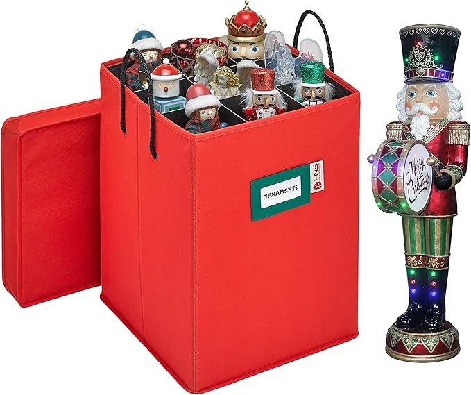 Christmas Nutcracker and Figurine Collectible Storage Box - Stores Up to 9-16" Tall Nutcrackers, ... | Amazon (US)