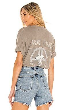 ANINE BING Ida Palm Tee in Washed Grey from Revolve.com | Revolve Clothing (Global)