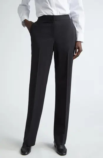 Irving Straight Leg Stretch Wool Pants | Nordstrom