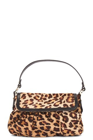Fendi Leopard Shoulder Bag in Beige | FWRD 