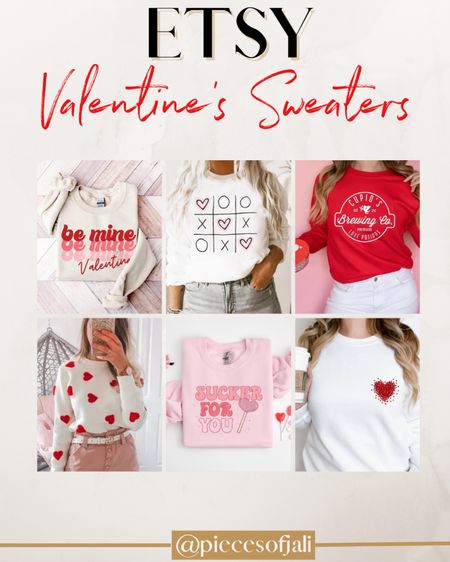 Valentine’s Day sweatshirts on Etsy

Vday // Valentines Day // Valentine // Valentines Day Gifts // Etsy // Etsy Gifts / Etsy Valentine’s Day 

#LTKFind #LTKSeasonal #LTKunder50