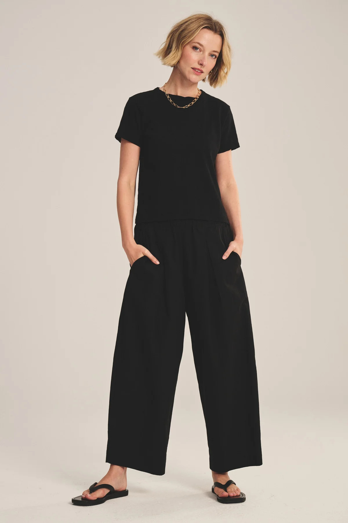 EASTON COTTON POPLIN CROPPED PANT | Velvet by Graham & Spencer