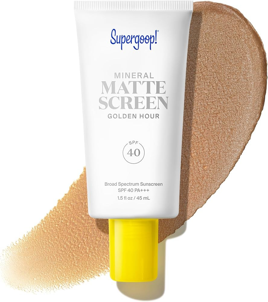 Supergoop! Mineral Mattescreen SPF 40 - Mineral, Oil-Free Broad Spectrum Sunscreen - Smooths Skin... | Amazon (US)