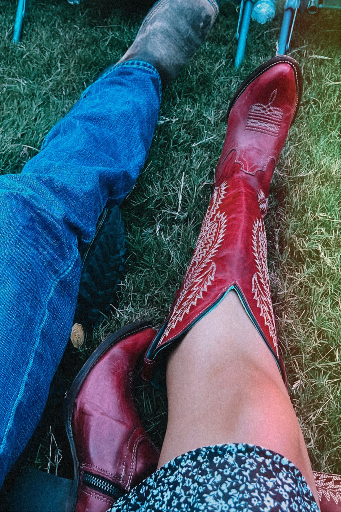 red cowgirl boots 
red boots 
western boots 